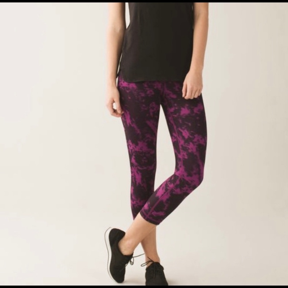 Lululemon wunder under 3/4 leggings